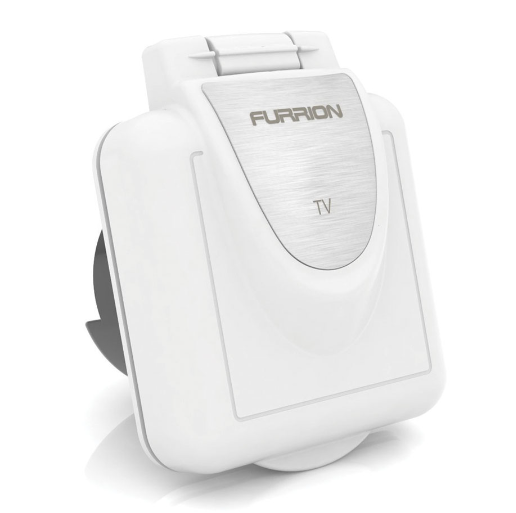 Furrion TV/Sat Inlet Square - White