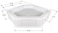 Neo Angle Shower Pan NSB3232