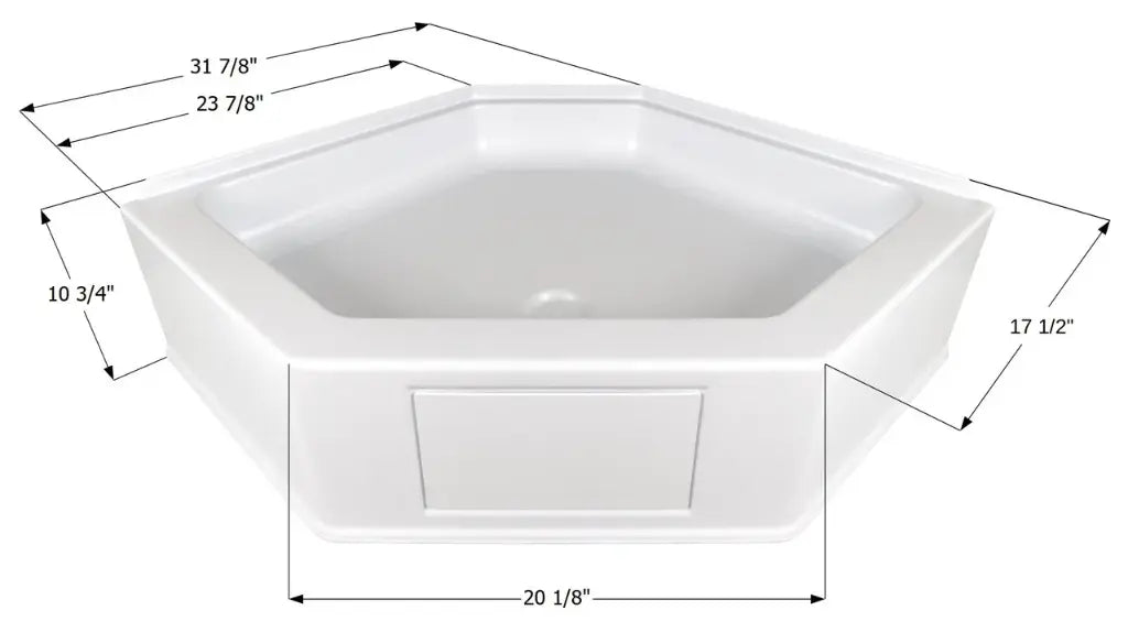 Neo Angle Shower Pan NSB3232