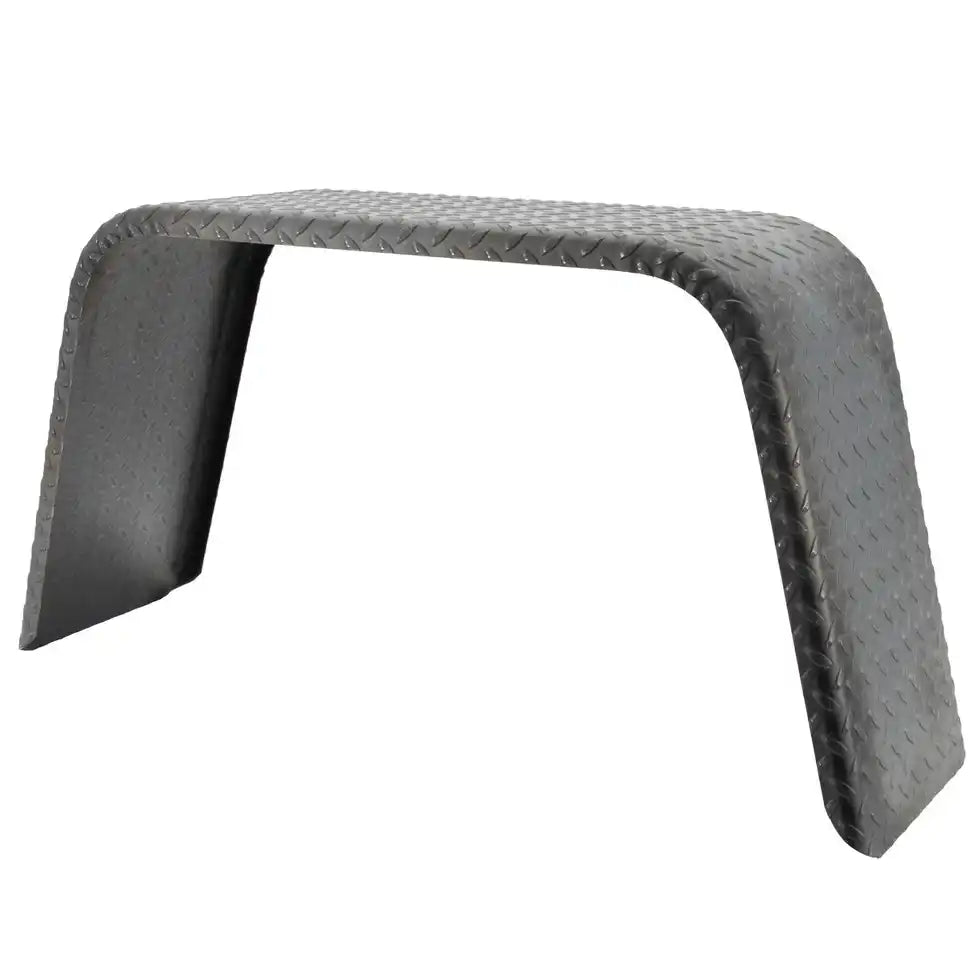 Steel Diamond Plate Flat Top Trailer Fender 10" x 34" x 17"