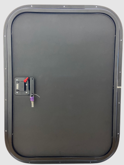 26″ Wide x 36″ Tall Passenger Side Teardrop RV Door Windowless FC07