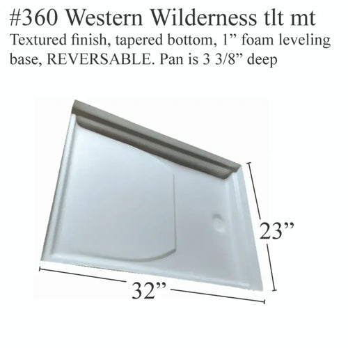 #360 Western Wilderness RV Fiberglass Shower Pan