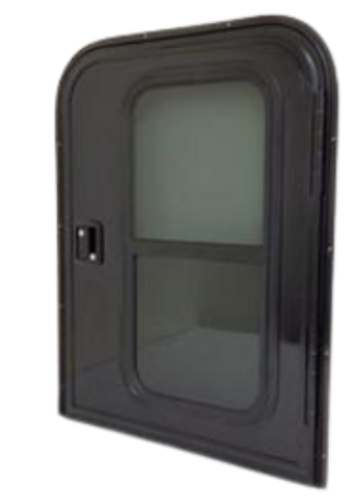 30″ Wide x 36″ Tall Passenger Side Teardrop RV Door FC17