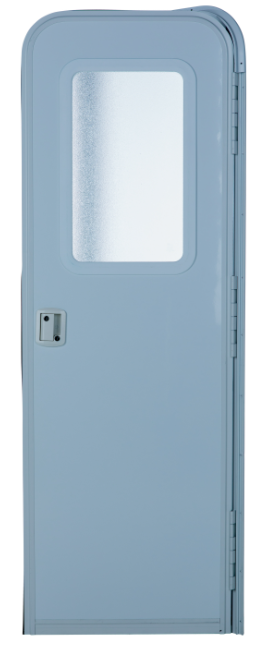 Entry Door Rh Radius Entry Door, Polar White 30'' x 74''