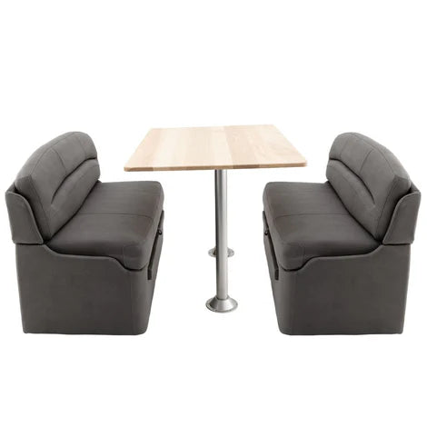 RV Dinette Booth with Table | 44" Slate Finish Set