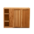 RV Blind Corner Wall Cabinet | Rustic Hickory