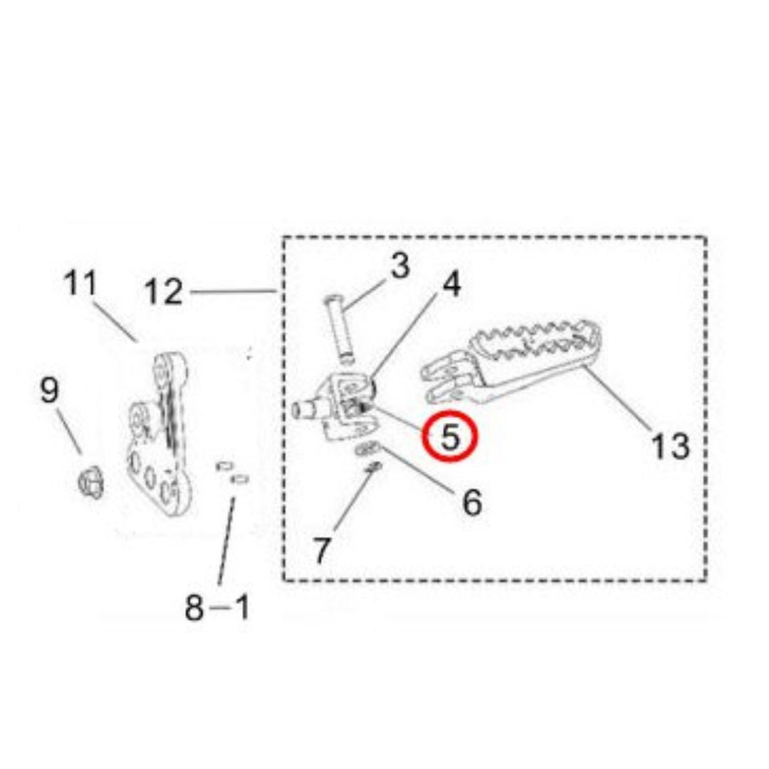 Surron Light Bee Footpeg Return Spring