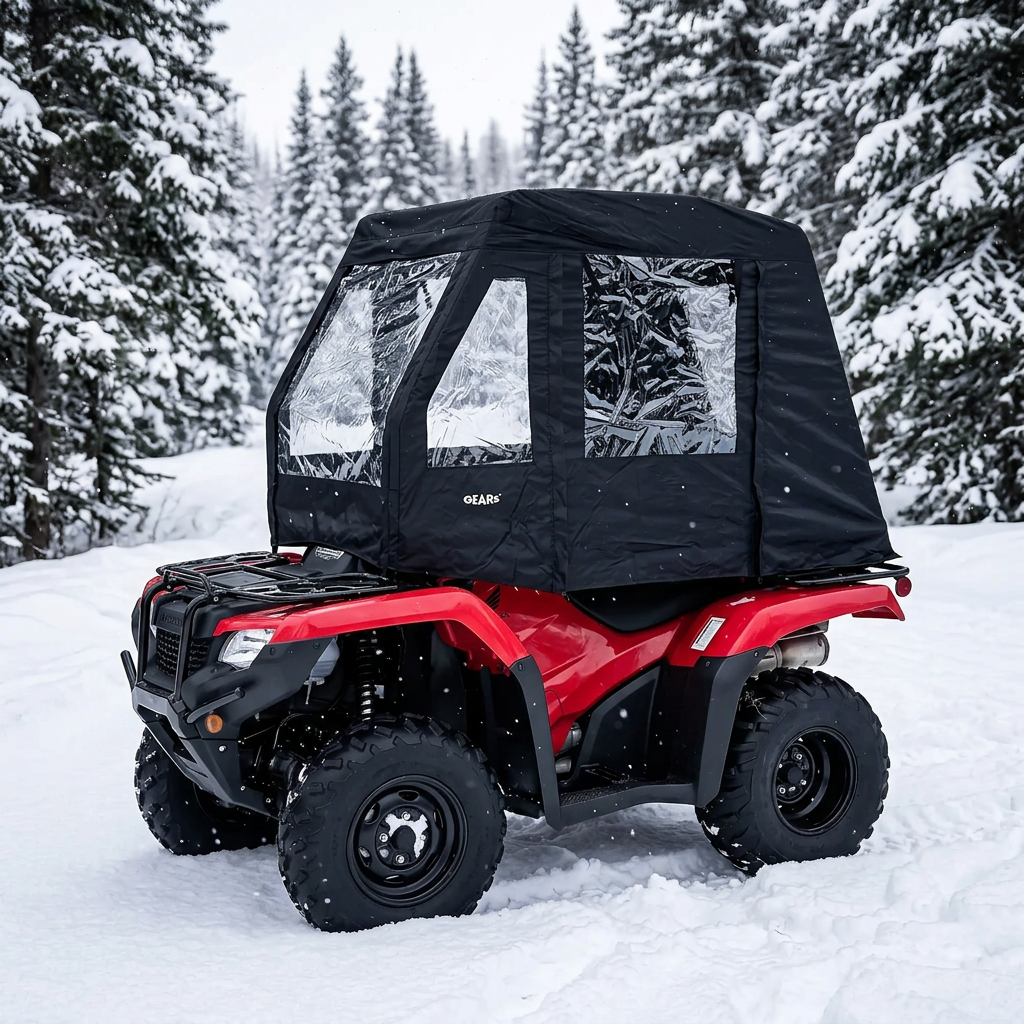 Atv Cabin Cover - Black